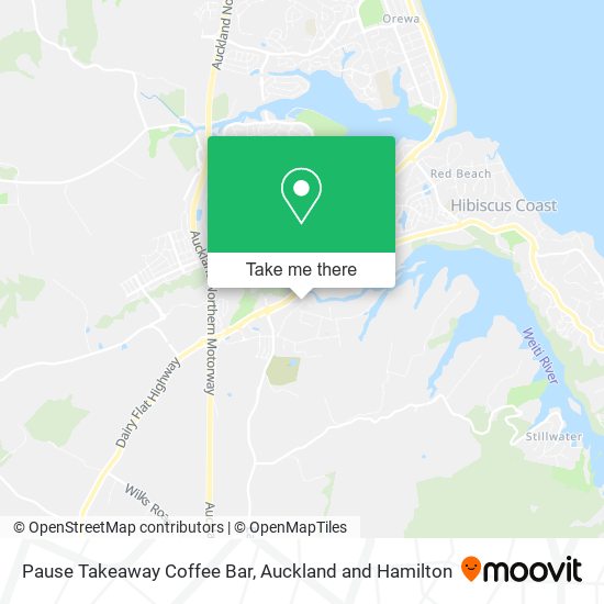 Pause Takeaway Coffee Bar map