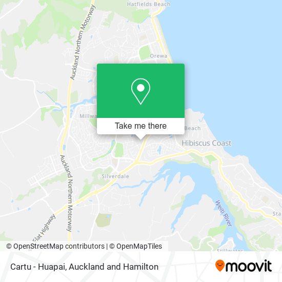 Cartu - Huapai map