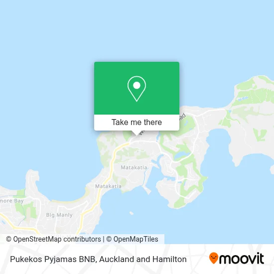 Pukekos Pyjamas BNB map
