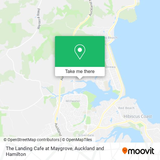 The Landing Cafe at Maygrove map