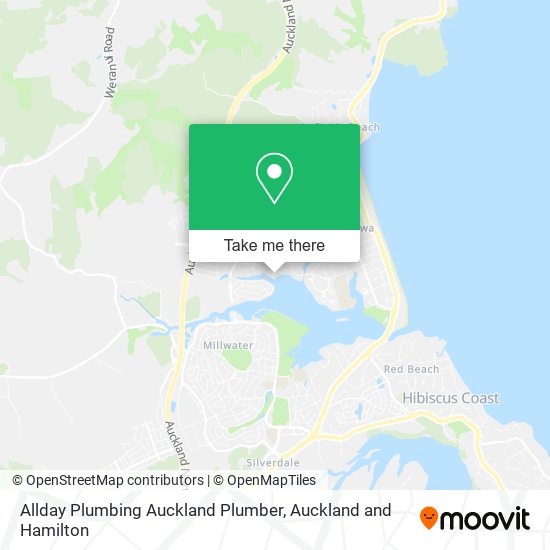 Allday Plumbing Auckland Plumber map