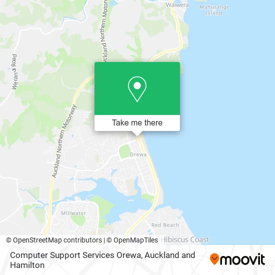 Computer Support Services Orewa map