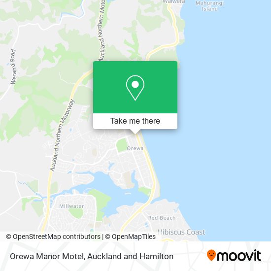 Orewa Manor Motel map