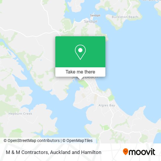 M & M Contractors map