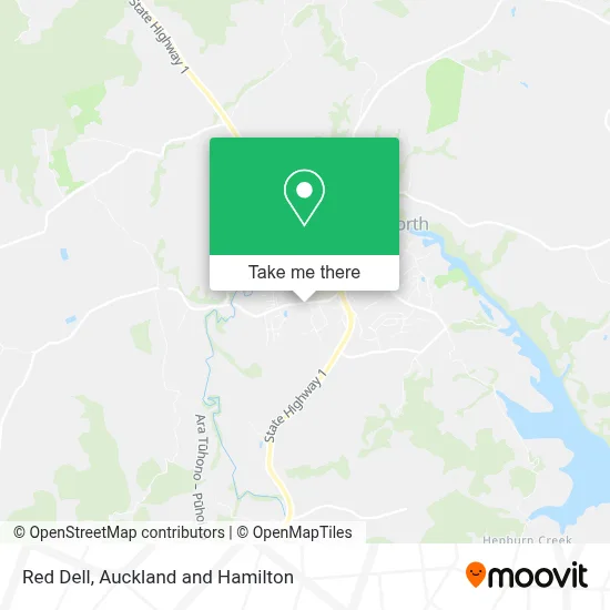 Red Dell map