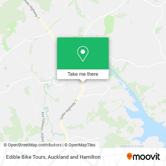 Edible Bike Tours map
