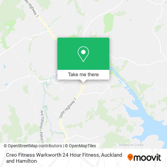 Creo Fitness Warkworth 24 Hour Fitness map