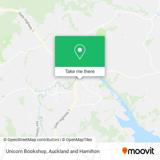 Unicorn Bookshop map