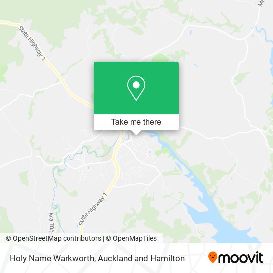 Holy Name Warkworth map