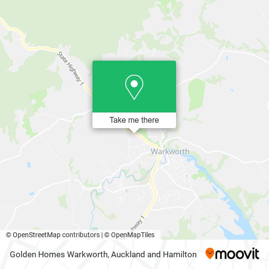 Golden Homes Warkworth map