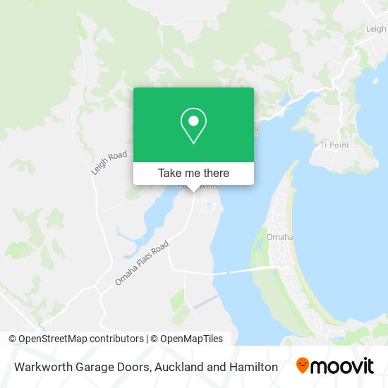 Warkworth Garage Doors map