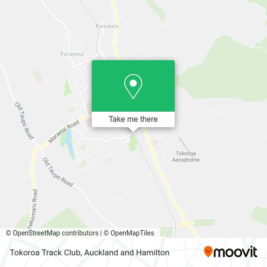Tokoroa Track Club map