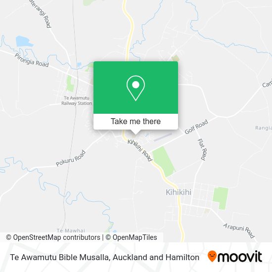 Te Awamutu Bible Musalla map
