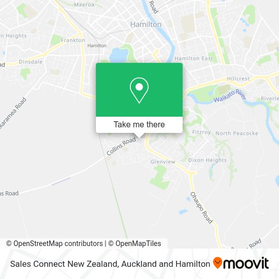 Sales Connect New Zealand map