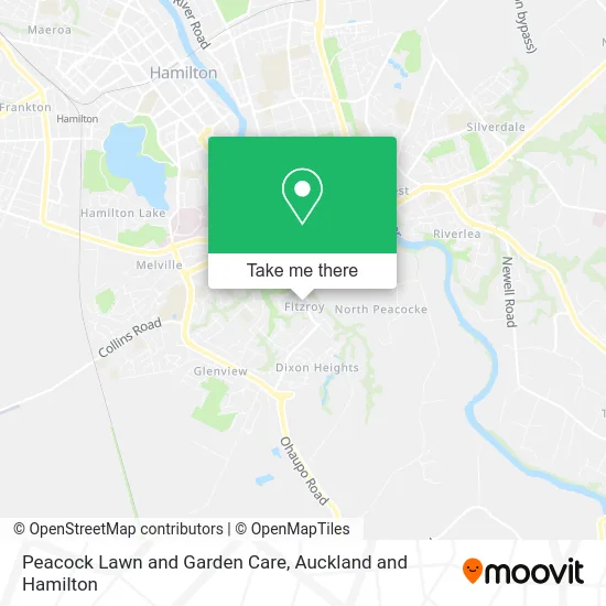 Peacock Lawn and Garden Care map