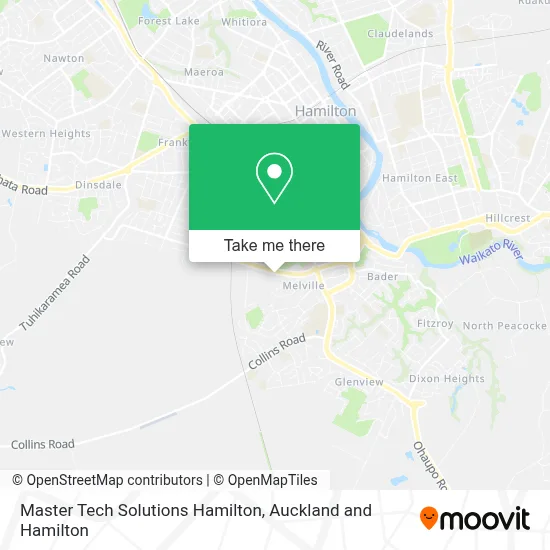 Master Tech Solutions Hamilton map