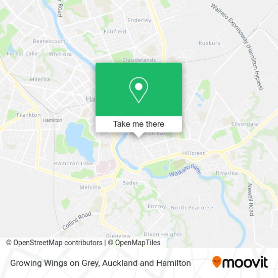 Growing Wings on Grey map