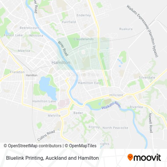 Bluelink Printing map