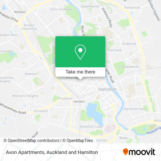 Avon Apartments map