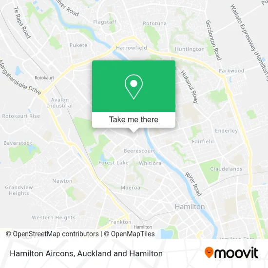 Hamilton Aircons map