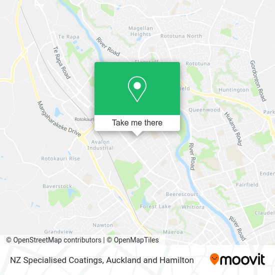 NZ Specialised Coatings map