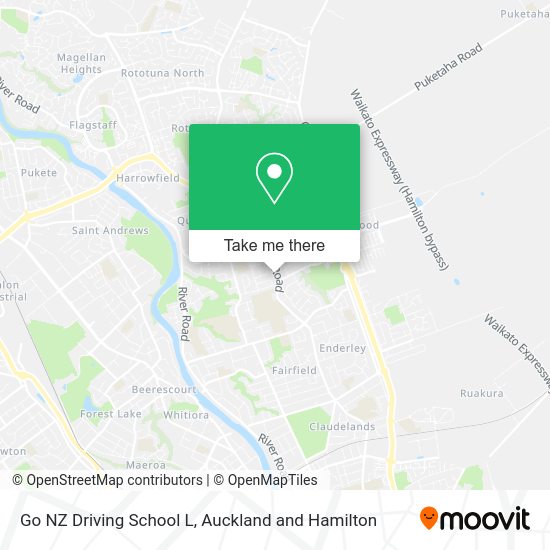 Go NZ Driving School L map