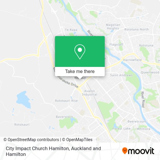 City Impact Church Hamilton map