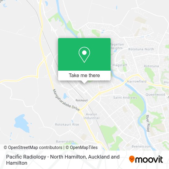Pacific Radiology - North Hamilton map