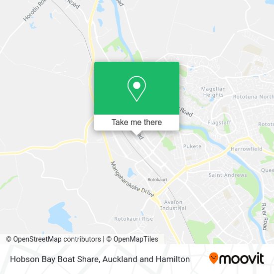 Hobson Bay Boat Share map