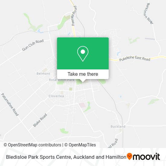Bledisloe Park Sports Centre map