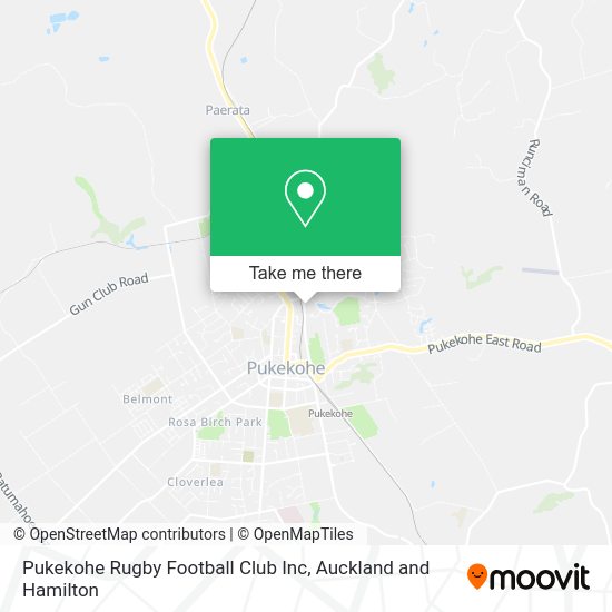 Pukekohe Rugby Football Club Inc map