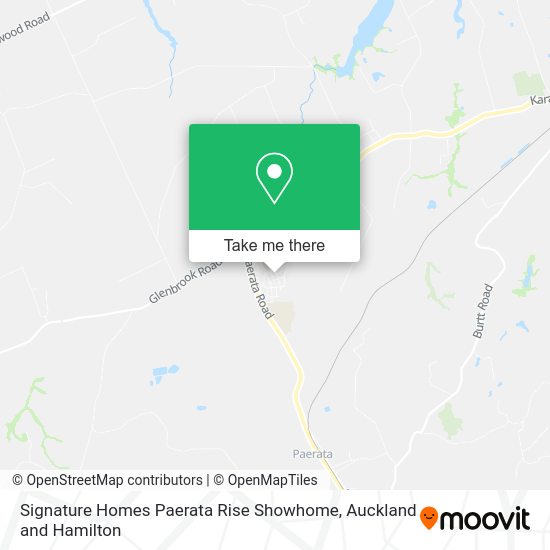 Signature Homes Paerata Rise Showhome map