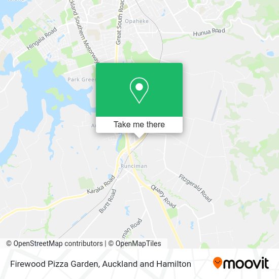 Firewood Pizza Garden map