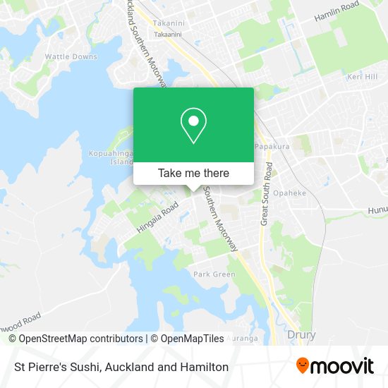 St Pierre's Sushi map