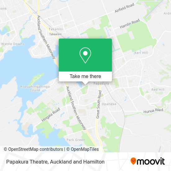 Papakura Theatre map
