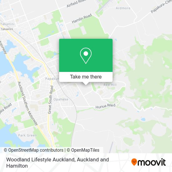 Woodland Lifestyle Auckland map