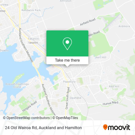 24 Old Wairoa Rd map