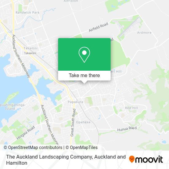 The Auckland Landscaping Company map