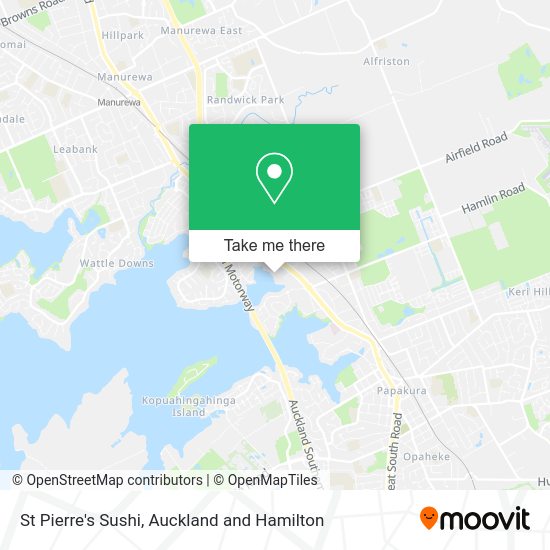 St Pierre's Sushi map