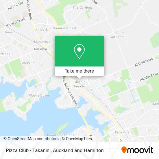 Pizza Club - Takanini map