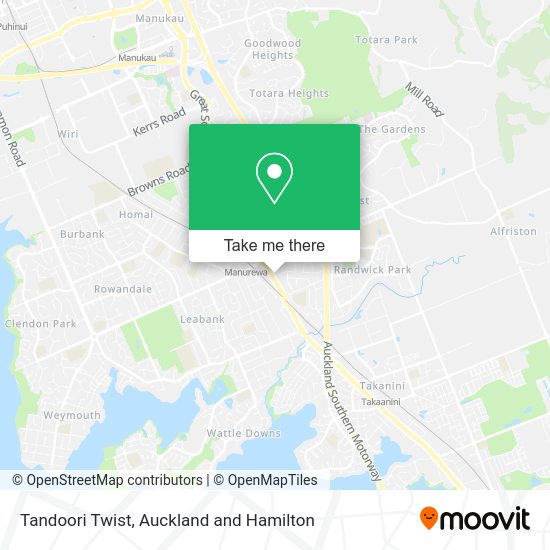 Tandoori Twist map
