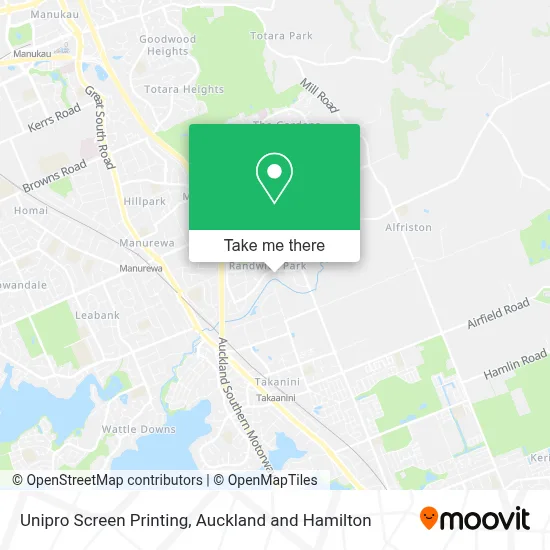 Unipro Screen Printing map