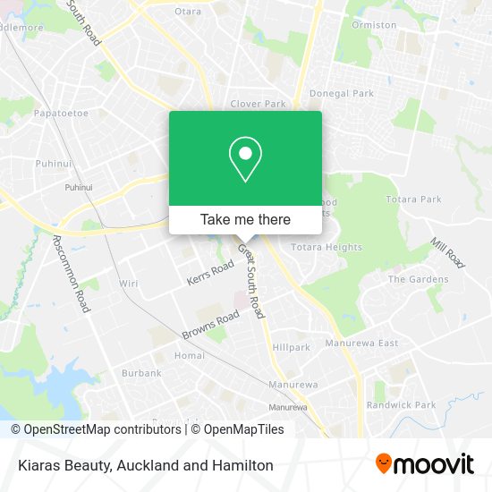 Kiaras Beauty map