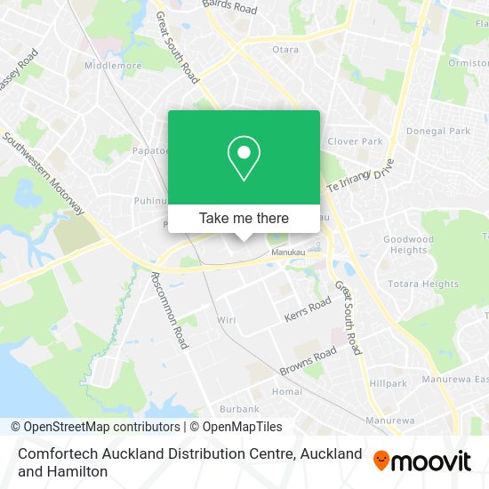 Comfortech Auckland Distribution Centre map