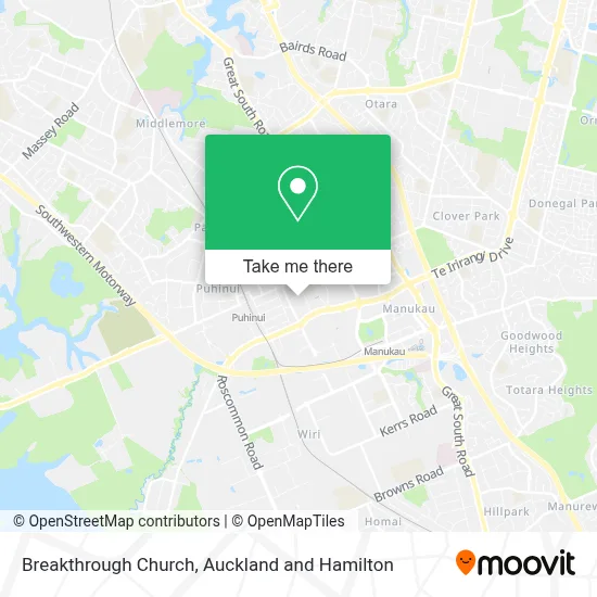 Breakthrough Church map