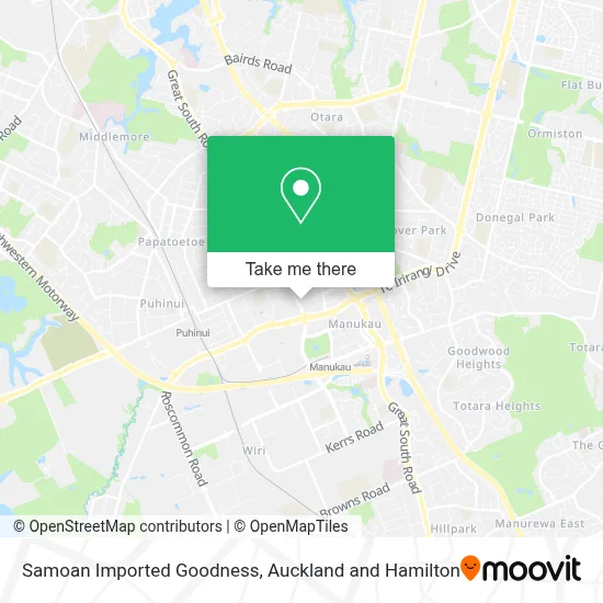 Samoan Imported Goodness map