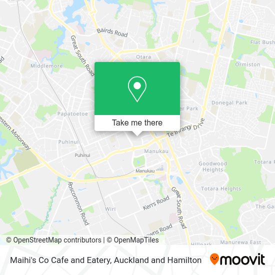 Maihi's Co Cafe and Eatery map