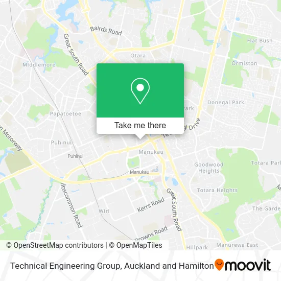 Technical Engineering Group map