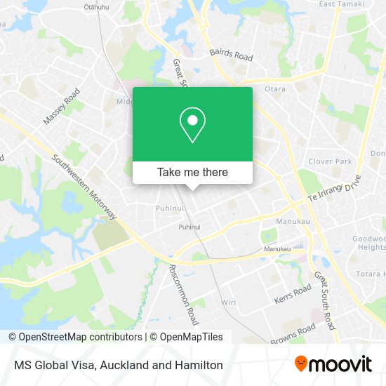 MS Global Visa map
