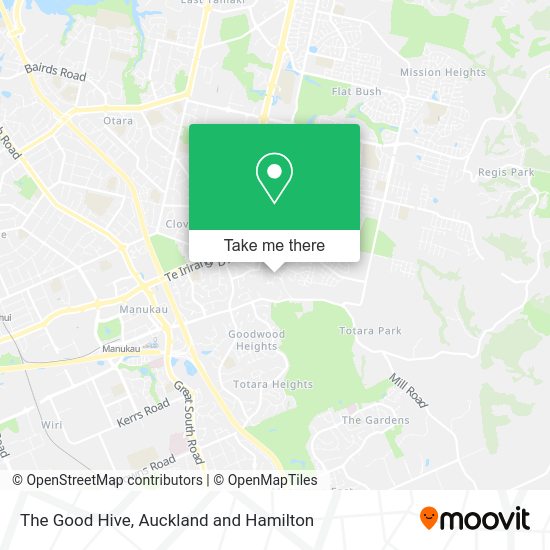 The Good Hive map